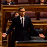 El presidente del Gobierno, Pedro Sánchez, durante la sesión de control al Gobierno, en Madrid, (España), a 3 de junio de 2020.