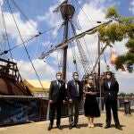 La réplica de la Nao Victoria, que se encuentra en el muelle de las Delicias de Sevilla, se abre a las visitas