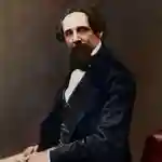 Una de las imágenes coloreadas de Charles Dickens, en 1857, en el momento de la publicación de &quot;Historia de dos ciudades&quot;
