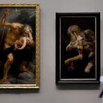 Las obras "Saturno devorando a su hijo" de Rubens (i) y Francisco de Goya (d) se expusieron juntas por primera vez en la muestra "Reencuentro", un espectacular montaje de las obras más emblemáticas del Museo del Prado que ahora servirá de inspiración para la reordenación de su colección