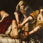 La célebre obra sobre Judith decapitando a Holofernes de Artemisia Gentileschi