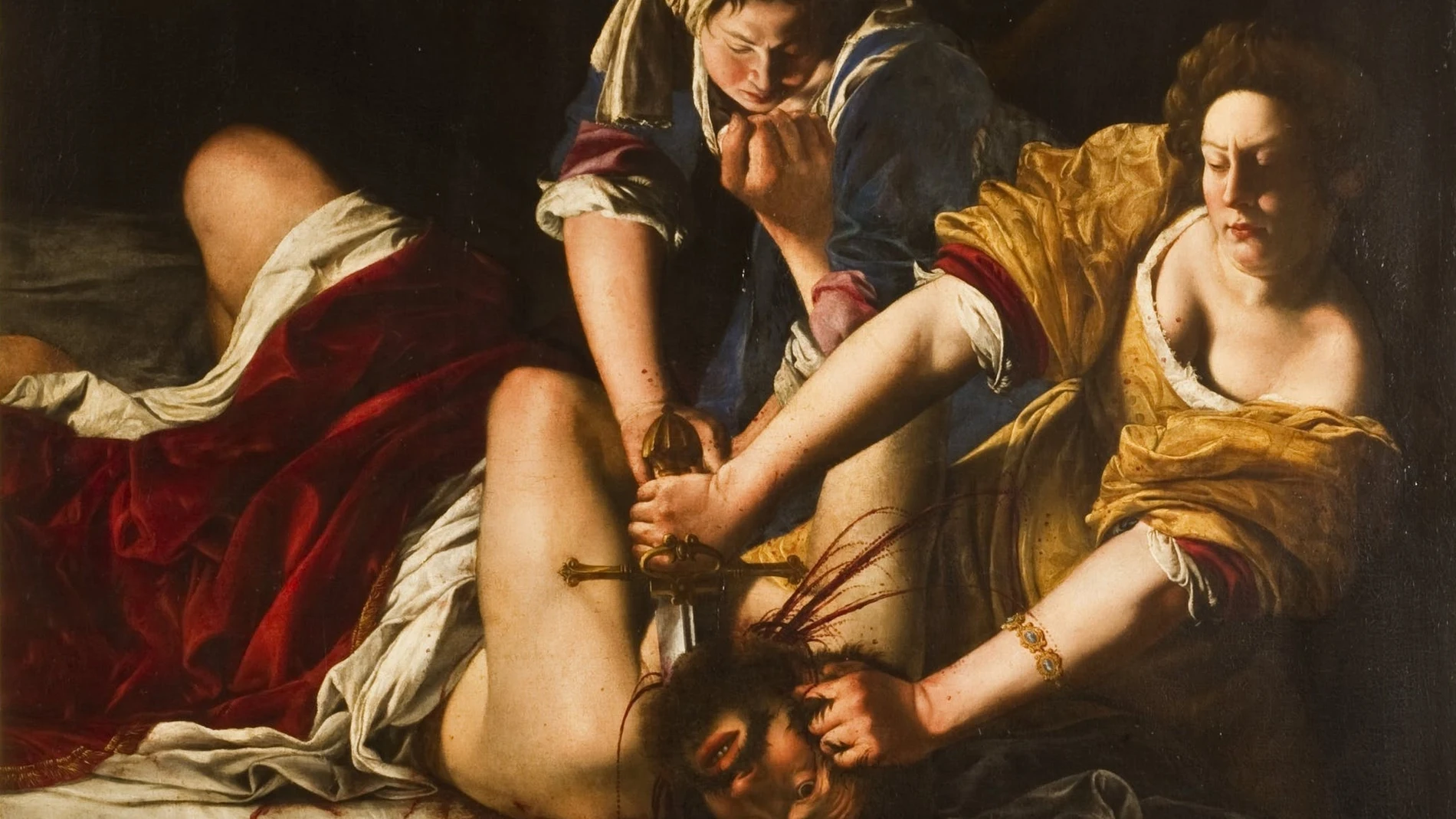 La célebre obra sobre Judith decapitando a Holofernes de Artemisia Gentileschi