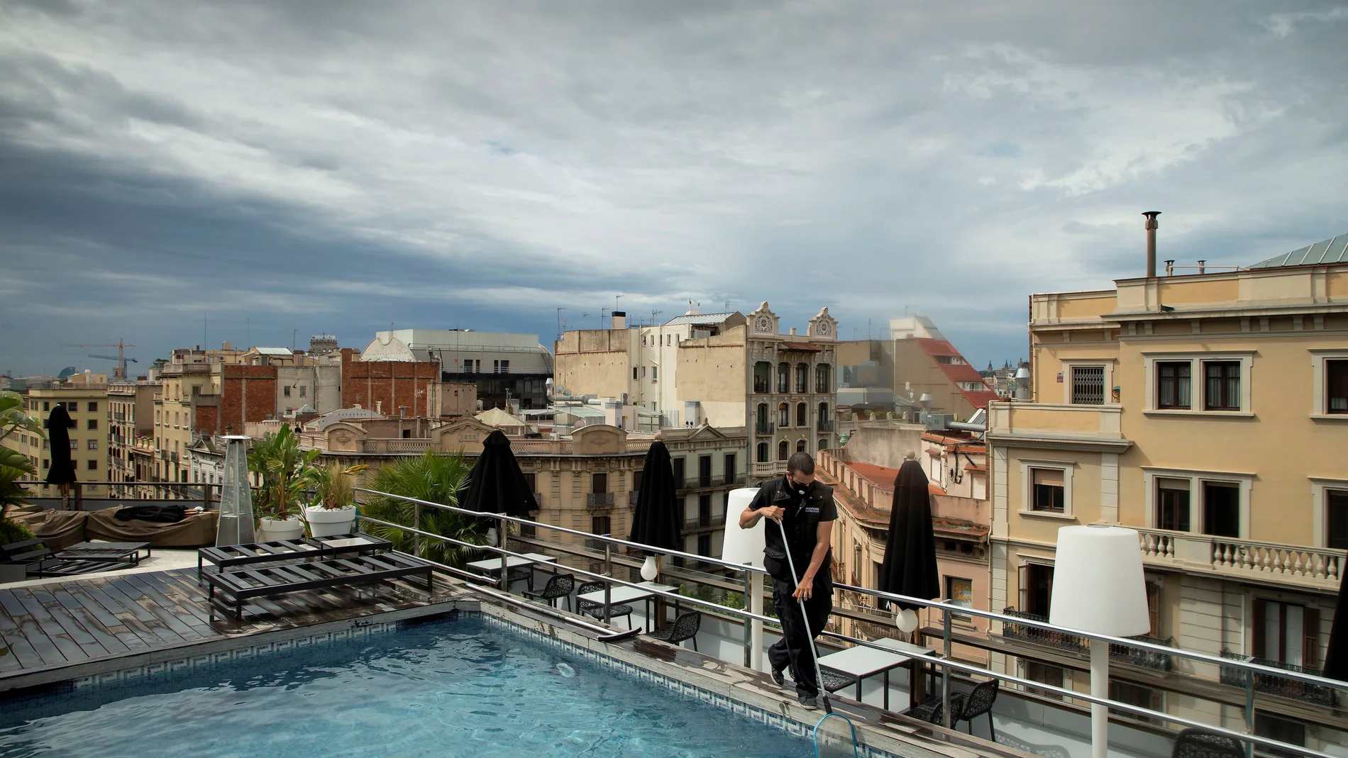 Preparativos para la apertura de hoteles en Barcelona