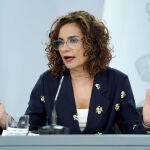 La ministra portavoz y de Hacienda, María Jesús Montero