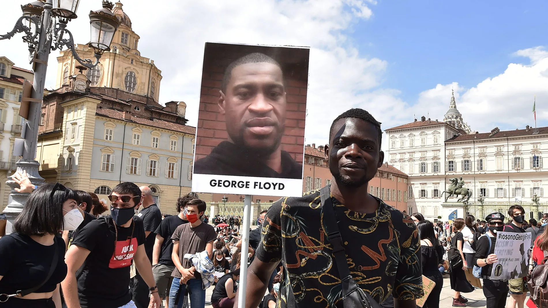 Demonstration against racism in Turin