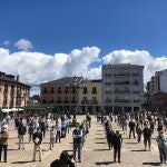 Empresarios bercianos se concentran en Ponferrada para reclamar medidas de apoyo al tejido empresarial de la provincia