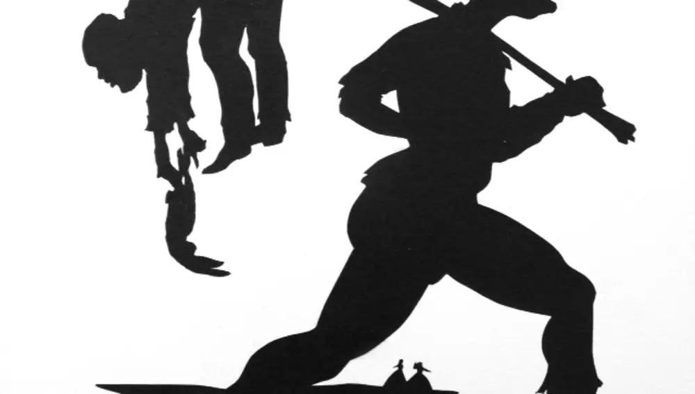 Pintura de siluetas de Kara Walker