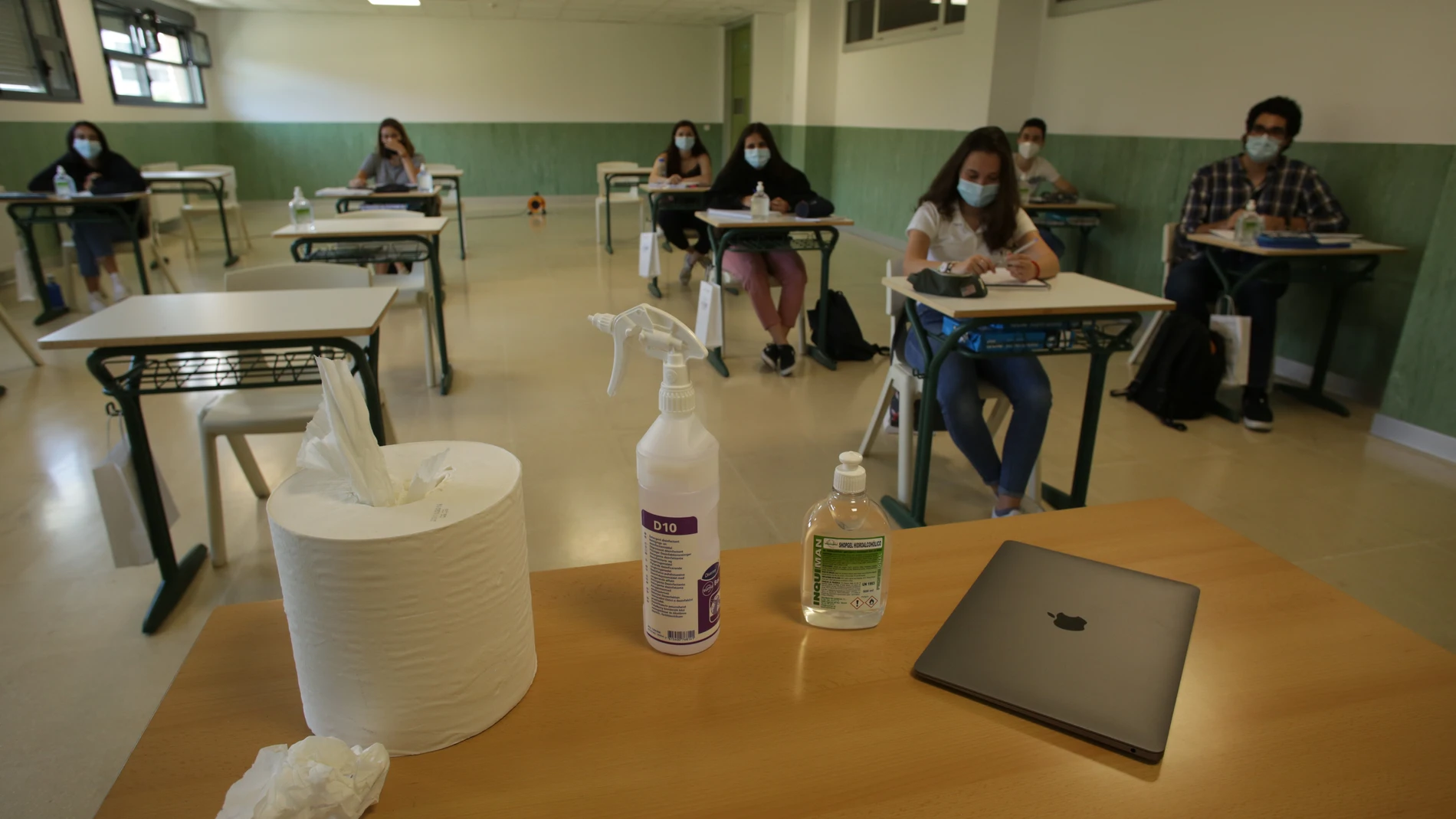 Alumnos del centro Valdefuentes en Sanchinarro (Madrid)