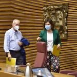 Cristóbal Aguado, a su llegada la Comisión para la Reconstruccion de la Comunitat Valenciana que hoy ha abordado los problemas de la agricultura
