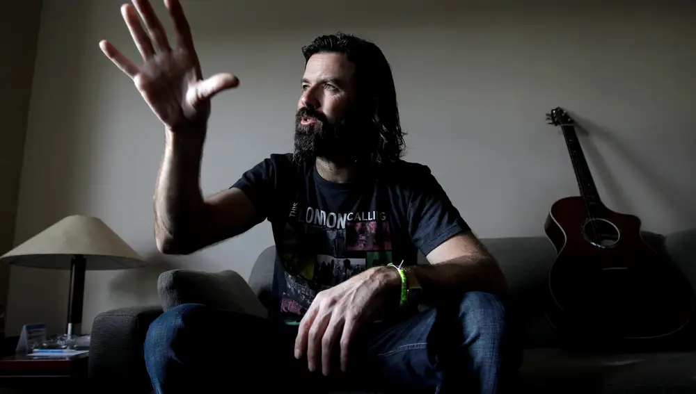 Pau Donés, líder de Jarabe de Palo, durante una entrevista en 2011, durante la presentación de "¿Y ahora qué hacemos?", el octavo álbum de la banda catalana