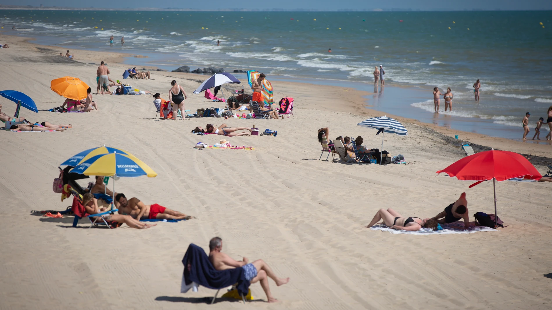 La playa de Matalascañas en Huelva durante la fase 3