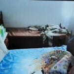 Piso donde tenían retenidos a los siete hombres para explotación sexual