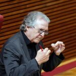 El catedrático de Geografía Humana y exsecretario general del PSPV, Joan Romero, comparece en la comisión parlamentaria para la reconstrucción social, económica y sanitaria tras la pandemia por coronavirus.
