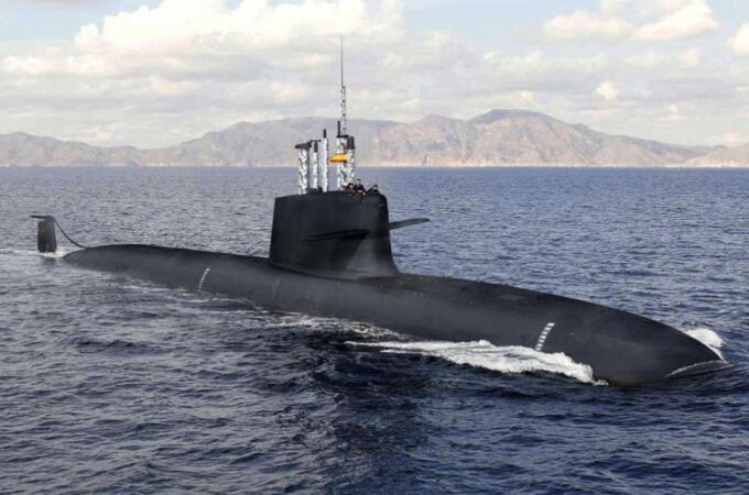 Recreación digital del submarino S-80