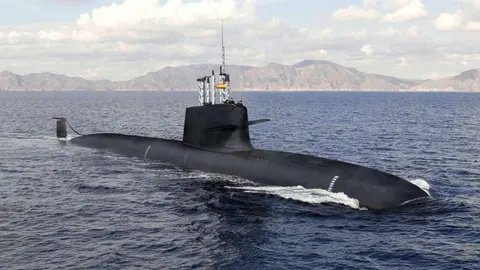 Recreación digital del submarino S-80