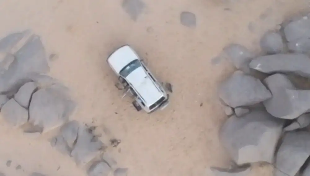 Impactantes imágenes desde un dron de la muerte del cabecilla de Al Qaeda en el Magreb