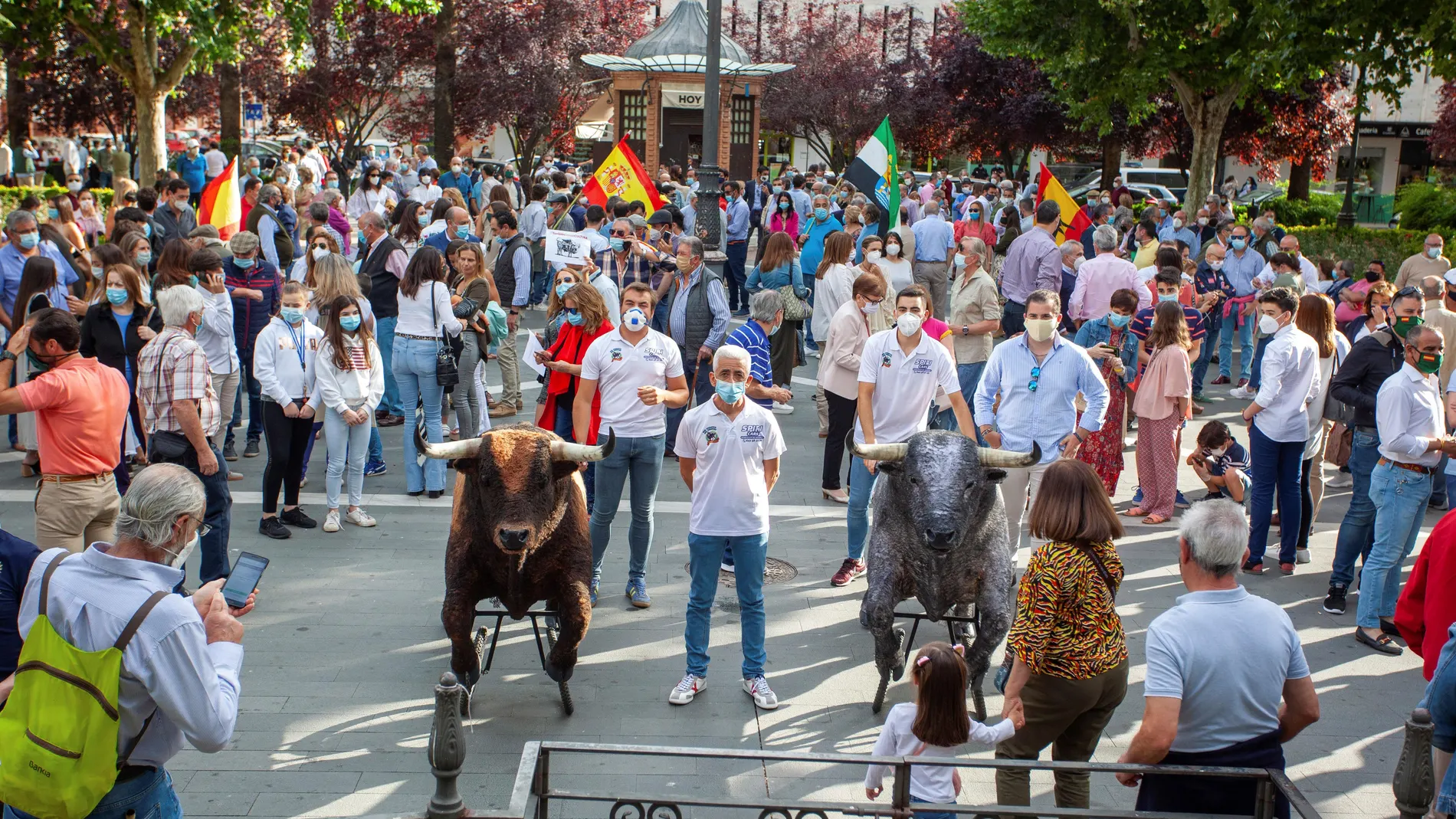 Protesta por la falta de apoyo por parte del las autoridades al toro