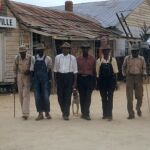 Fotografía de algunos de los sujetos víctima del experimento Tuskegee.