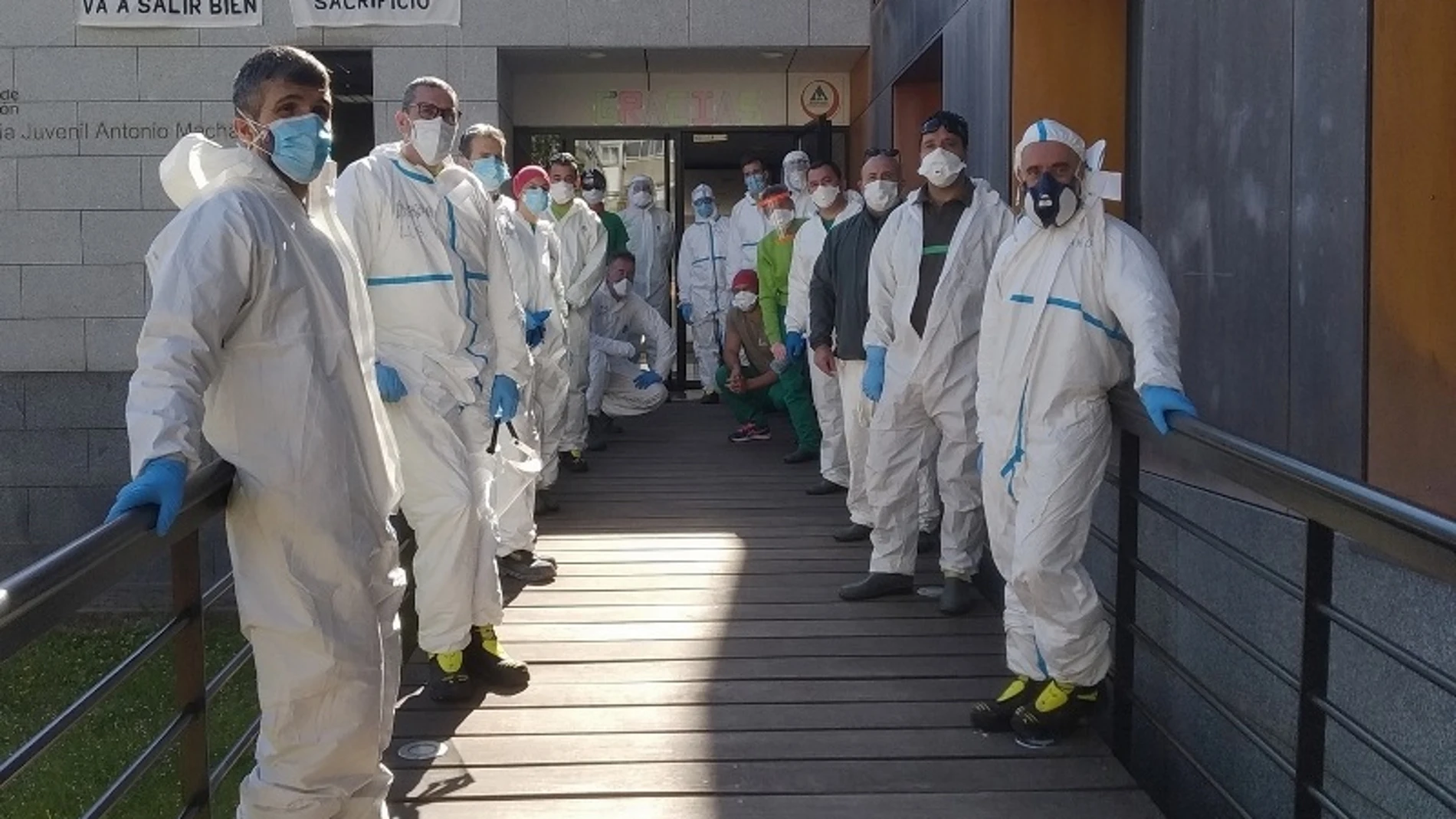 Coronavirus.-Desinfectan la Residencia Juvenil Antonio Machado de Soria tras albergar a 61 sanitarios durante tres meses