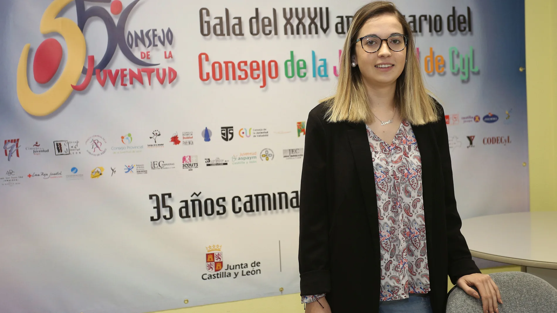 Sandra Amez ,presidenta del Consejo de la Juventud de Castilla y León