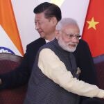 El primer ministro indio Narendra Modi, y el presidente chino Xi Jinping en una imagen de archivo de 2016