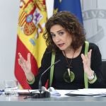 La ministra portavoz y de Hacienda, María Jesús Montero, comparece en rueda de prensa posterior al Consejo de Ministros