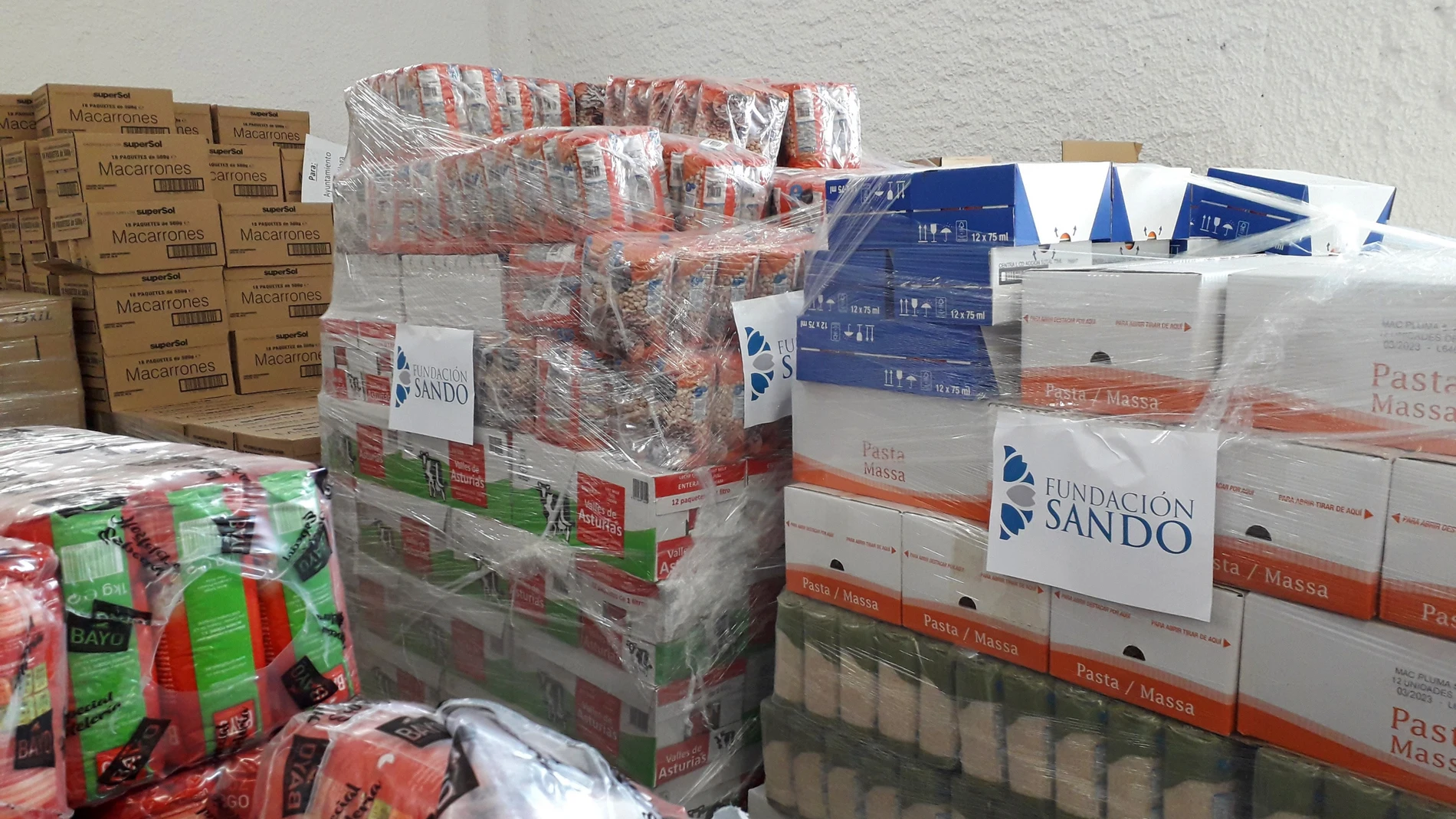 Málaga.- Coronavirus.- La Fundación Sando dona 15.000 kilos de alimentos durante la pandemia