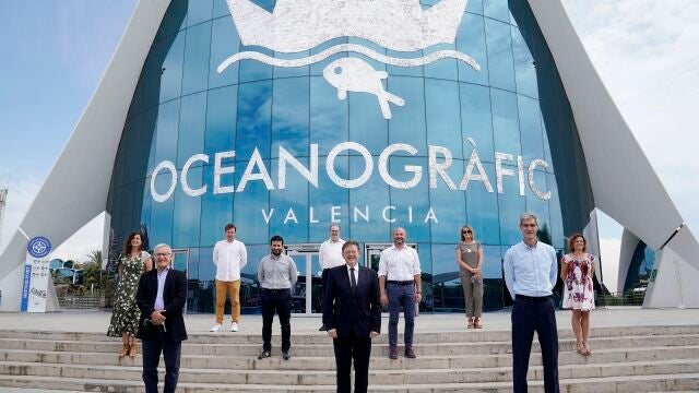 El Oceanogràfic de Valencia fue el escenario para la presentación de la fase final de la Liga ACB