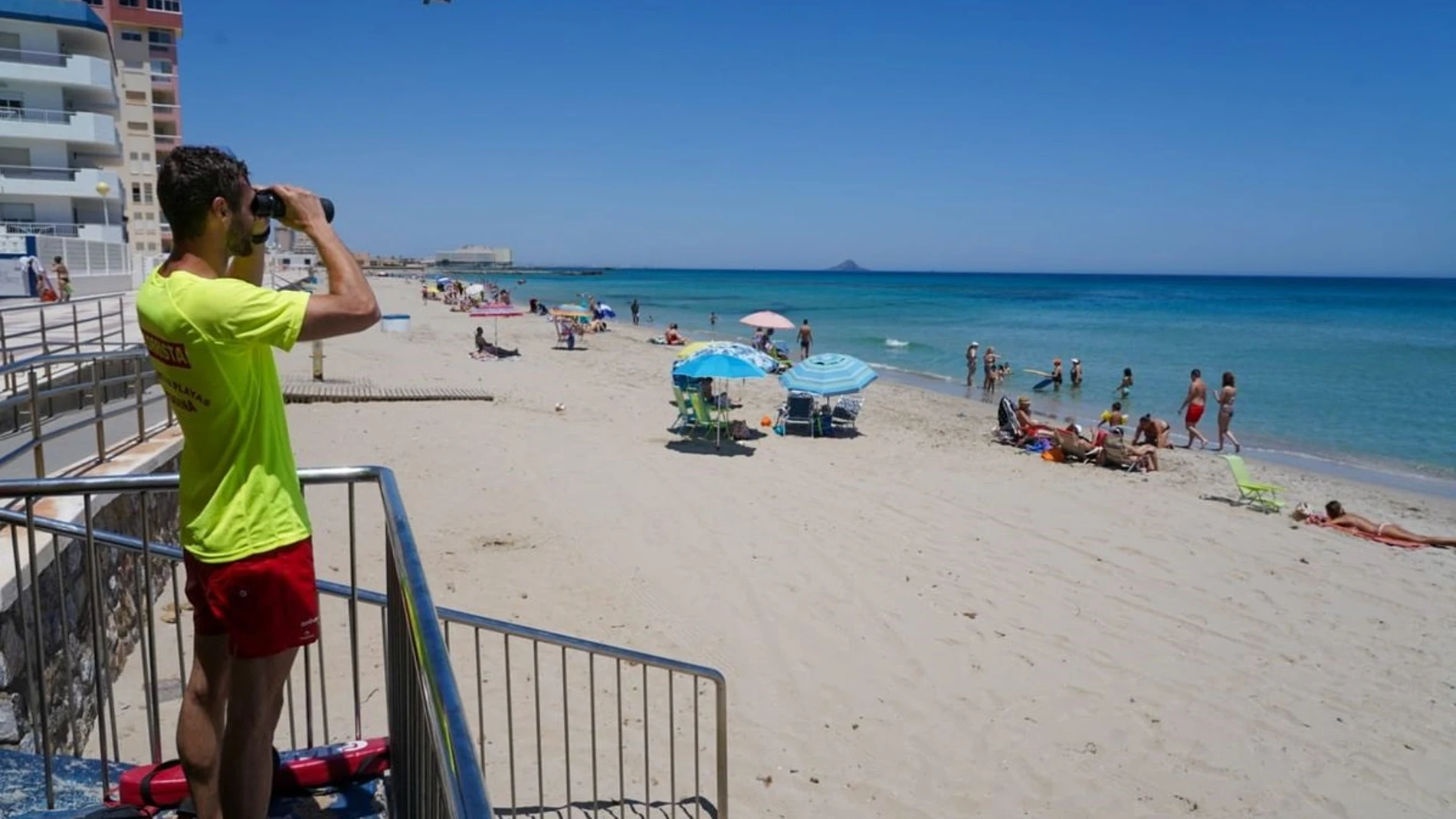 Coronavirus.- Una aplicación web muestra el aforo de las playas de Cartagena en tiempo real