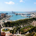Vista aérea de Málaga