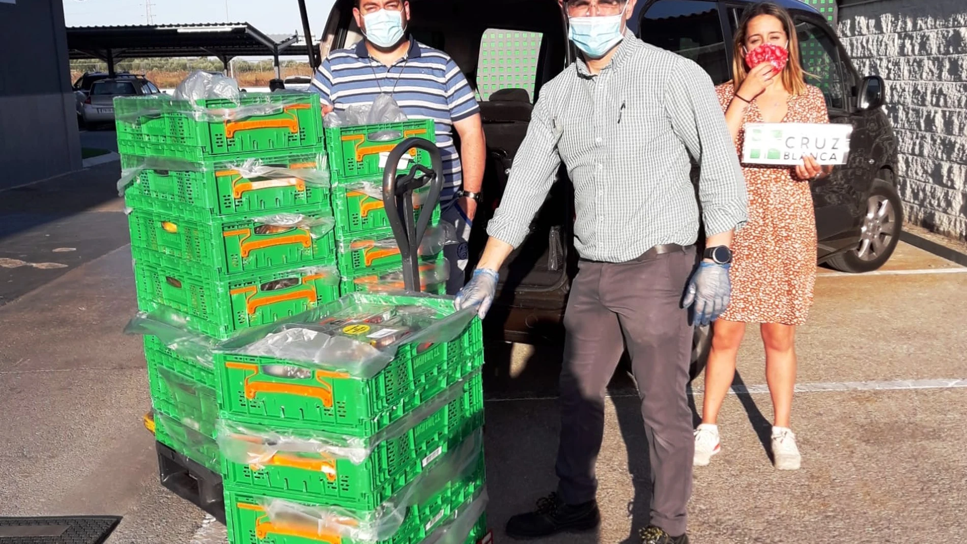 Sevilla.-Coronavirus.-Mercadona comienza a colaborar con la Fundación Cruz Blanca de Arahal con la entrega de alimentos