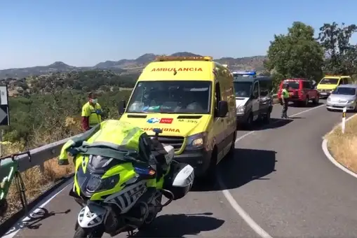 Herido grave en Madrid un ciclista tras sufrir una accidente en la carretera M-533