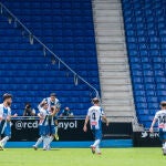 El Espanyol celebrando un gol el sábado frente al LevanteMarc Gonzalez Aloma / AFP7 / Europa Press20/06/2020 ONLY FOR USE IN SPAIN