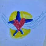 dibujo infantil de Mauro 10 años. Su homenaje a las víctimas del coronavirus
