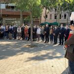 En la imagen, el acto de la Acvot en la avenida Meridiana de Barcelona
