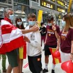 Primer día de llegada de vuelos internacionales al aeropuerto Adolfo Suárez Madrid-Barajas con turistas tras finalizar el estado de alarma