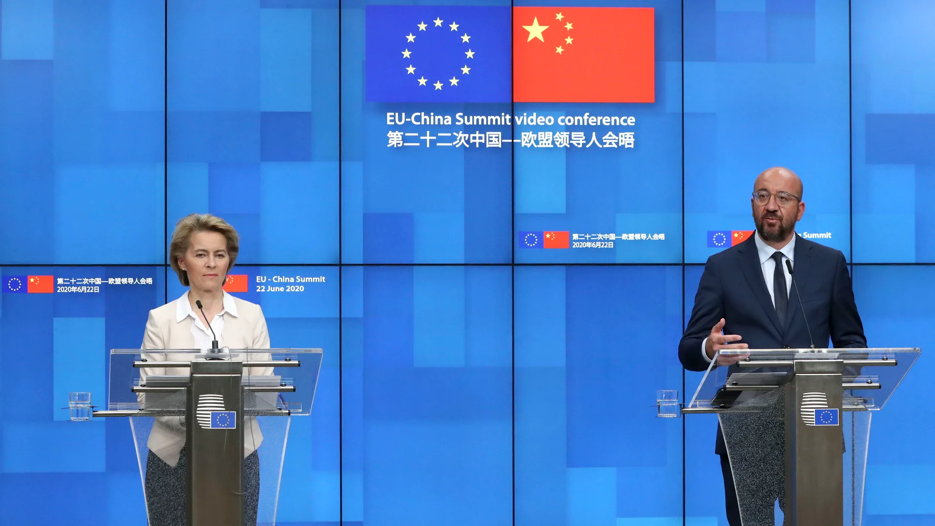 EU holds a virtual summit with China