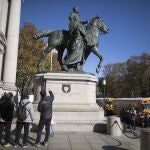 Imagen de Theodore Roosevelt en la entrada del Museo de Historia Natural de Nueva York.