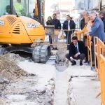 El presidente de Diputación en una imagen de archivo en una visita a obras en la provincia
