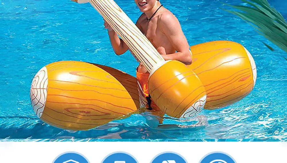 Juego de hinchables en oferta para piscina y playa