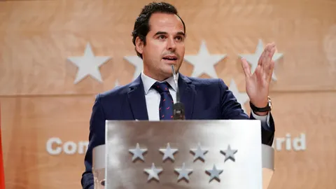 El vicepresidente madrileño, Ignacio Aguado, en la rueda de prensa posterior al Consejo de Gobierno