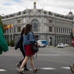 Fachada del Banco de España en la Plaza de Cibeles de Madrid