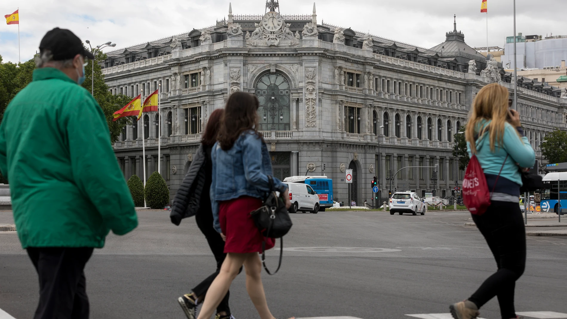 Fachada del Banco de España en la Plaza de Cibeles de Madrid