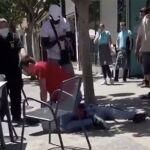 El ladrón fue interceptado con rapidez por un grupo de ciudadanos