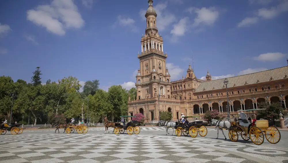 Plaza de España de Sevilla, lugar donde tendrán lugar los conciertos