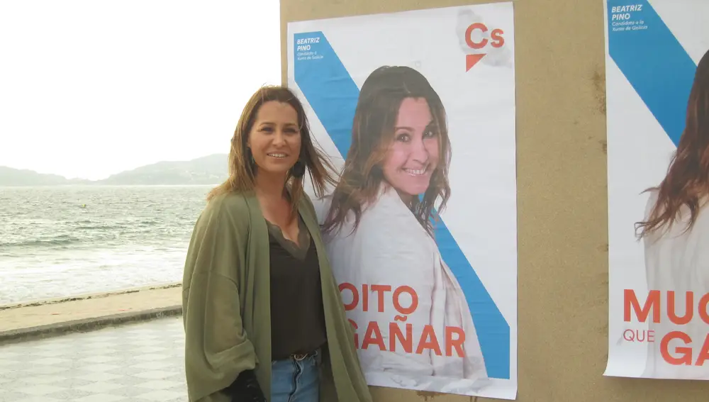 La candidata de Ciudadanos a la Presidencia de la Xunta, Beatriz Pino, durante el actoEUROPA PRESS25/06/2020