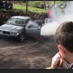 El conductor fue grabado en vídeo mientras ponía en peligro a los espectadores