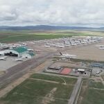 Vista aérea del aeropuerto de Teruel