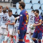 Con Setién el curso pasado, 2-2 del Barcelona en Balaídos, adiós a la Liga y bronca Messi-Eder Sarabia