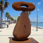 Una de las esculturas de gran formato que se pondrán contemplar desde el próximo martes en Mazarrón
